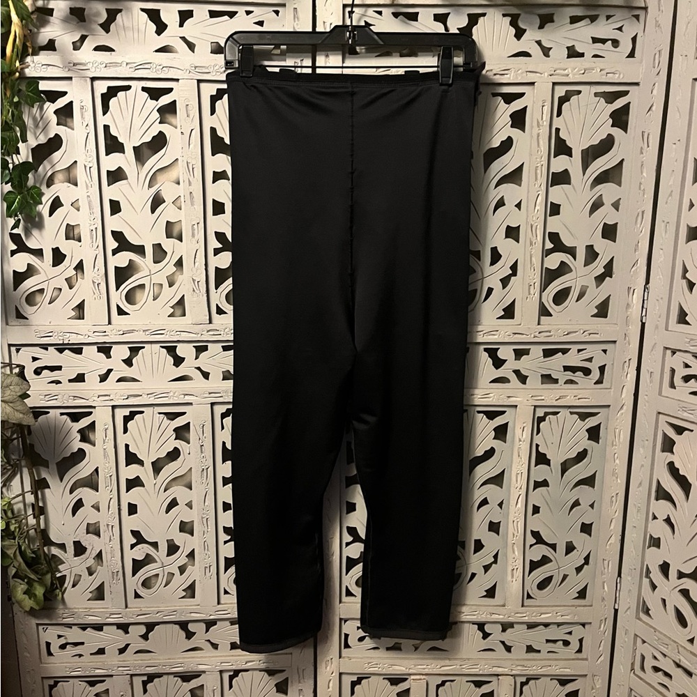 SCULPTURE DARING BLACK HIGH WAISTED FORM FITTED SPANDEX LEGGINGS